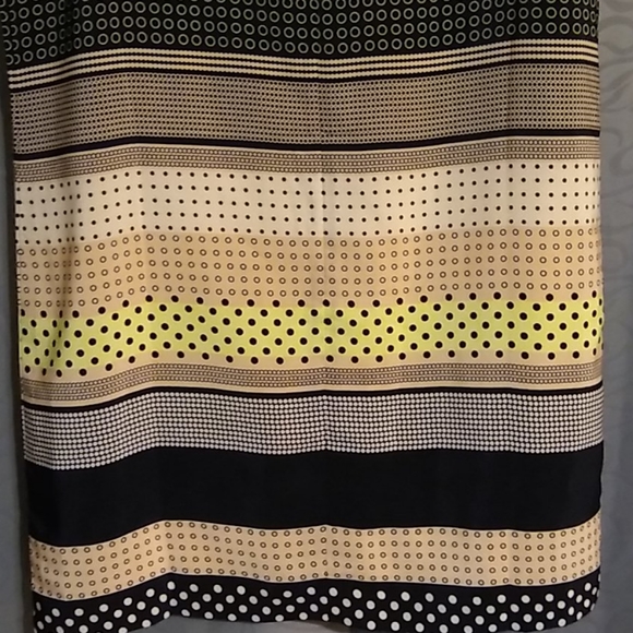 NWOT Striped Dotted Sheath Dress L - Picture 4 of 10